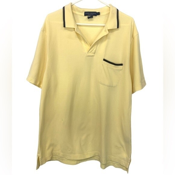 Daniel Cremieux | Yellow Polo Shirt Golf Casual Men’s L - Picture 1 of 5